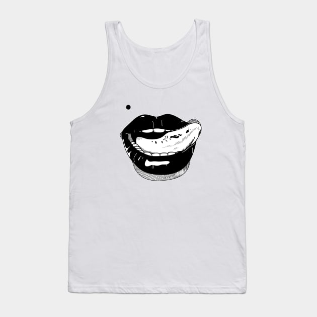 Mouth Tank Top by coclodesign